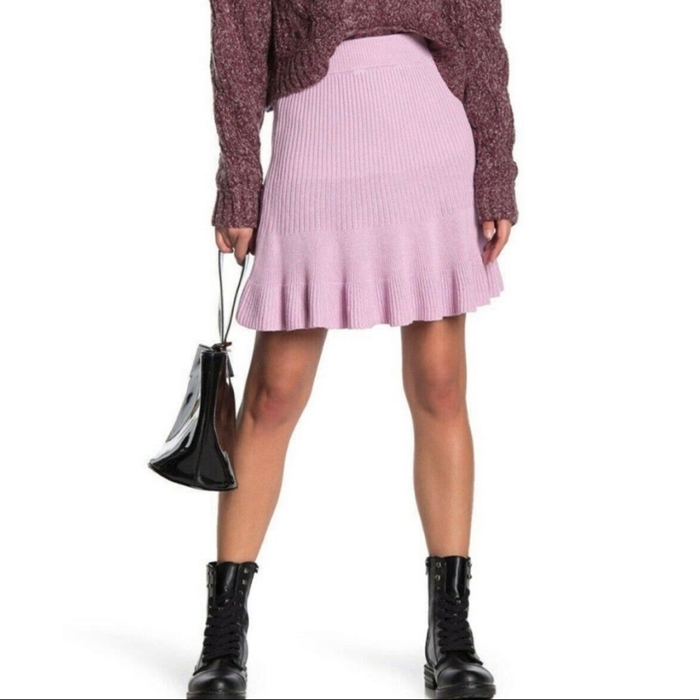 Free People Solid Gold Skirt Orchid Large